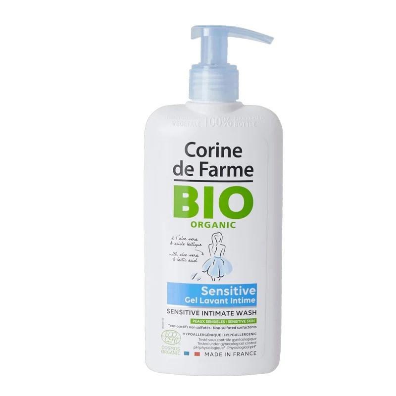 Dung dịch vệ sinh hữu cơ bảo vệ vùng kín Corine de Farme Organic Intimate Gel Sensitive