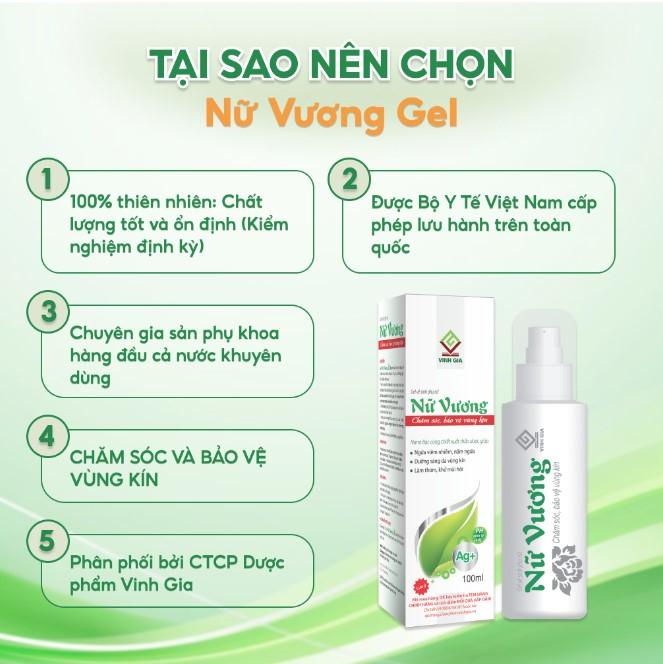 Gel vệ sinh phụ nữ Nữ Vương Vinh Gia