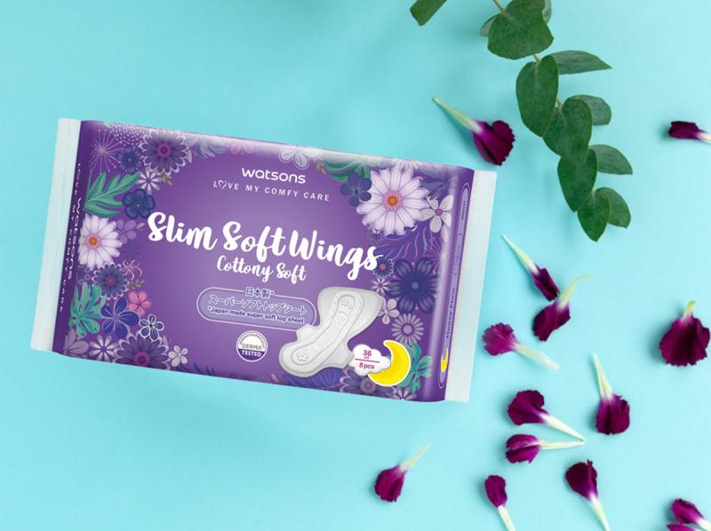 Băng Vệ Sinh Watsons Slim Soft Wing Cottony Soft